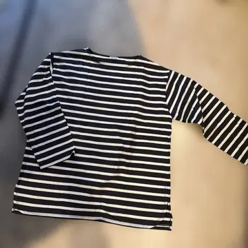 quatre saisons 보더 긴팔 T셔츠