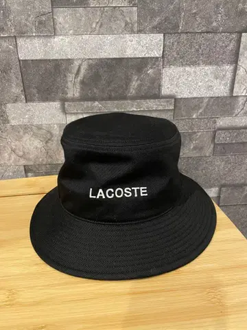 LACOSTE 블랙 버킷햇