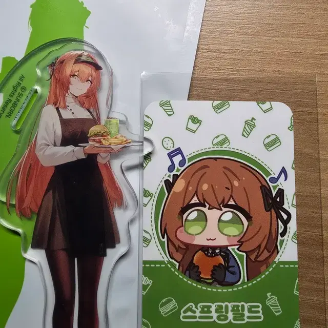 프랭크버거 소녀전선 스프링필드 아크릴 스탠드 + 카드