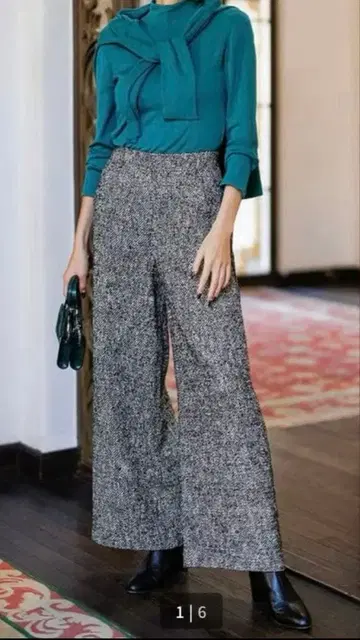 미사용 DoCLASSE 와이드 팬츠 rienda 롱베스트 포함