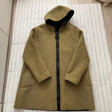 여성용 코트 경량 후드 부착 지퍼