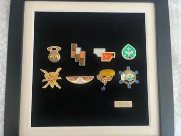 포켓몬 센터 한정판 짐 배지 컬렉션 컴플리트 세트 XY 카로스 지방