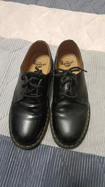 블랙 레이스업 슈즈 UK 8