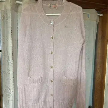 캐시 핑크 가디건 긴팔