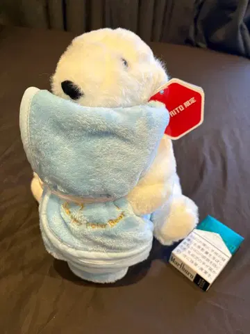 다이토 한정판! 함께 낮잠 자는 하얀 곰돌이 냉감 담요 포함