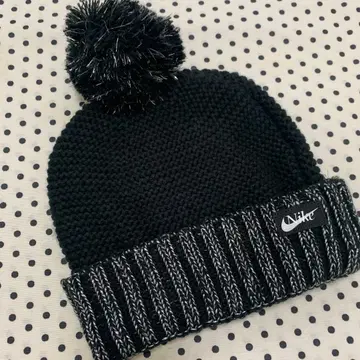 나이키 NIKE 여성용 프리 사이즈 반짝이 니트 모자 미사용품