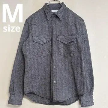 [ 새상품급 ] 투모로우랜드 남성용 헤링본 셔츠 두꺼운 원단 M