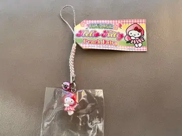 [ 지역 한정 키티 ] 후쿠시마 한정판 피치 페어리 클리어 매듭 스트랩