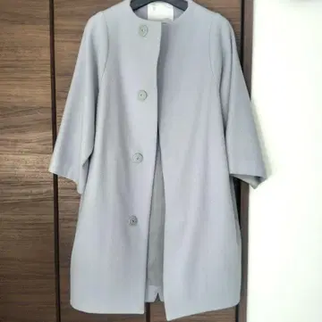 [새상품급] nitca 니트카 노카라 코쿤 코트 블루