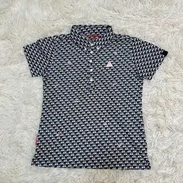 le coq sportif 르꼬끄 스포르티브 올 패턴 골프 피케 셔츠