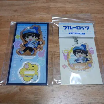 바치라 메구루 데님 부활절 아크릴 스탠드 아크릴 키링 블루 록