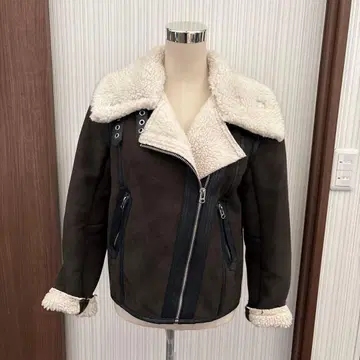 H&M 브라운 라이더 자켓