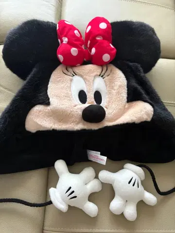 미니 마우스 플리스 모자 귀 포함