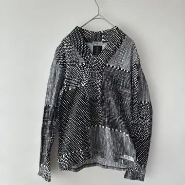 새상품급 SOU SOU 풍미 타카시마치지 간가사네 흑먹색에 이끼  상의