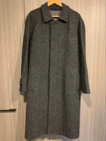 해리스 트위드 스텐카라 코트 그레이 90s