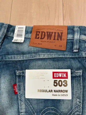 미사용 새상품 EDWIN Lot.503 REGULAR NARROW W30