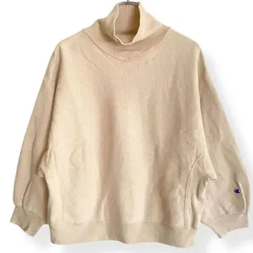 CHAMPION 베이지 하이넥 트레이닝복