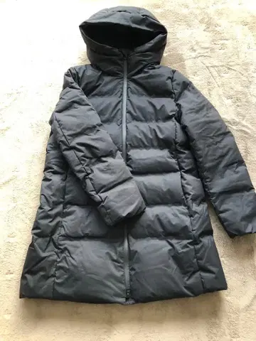 유니크 후드 심리스 다운 코트 XL