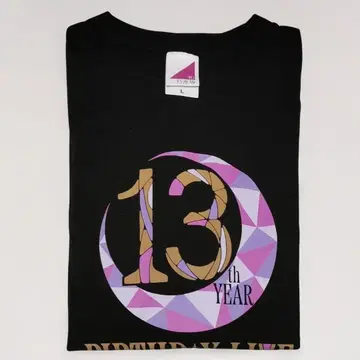 13th year birthday live 티셔츠 블랙 L 사이즈
