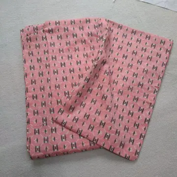 핑크 기하학 패턴 코몬 기모노