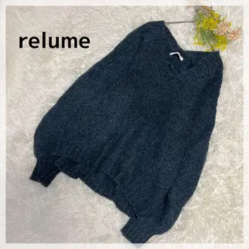 [ 레리움 ] 저널 스탠다드 스키퍼 V넥 멜란지 니트