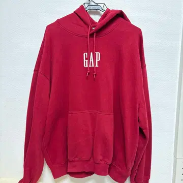 GAP 레드 후드 부착 후드티