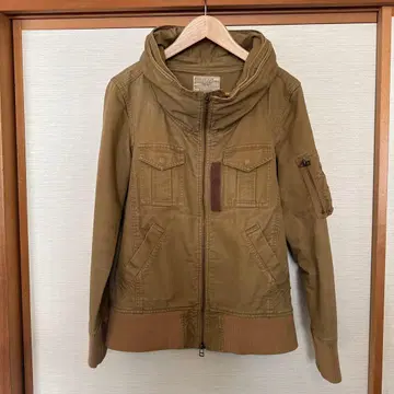 PURPLE AND YELLOW 후드 부착 자켓 S