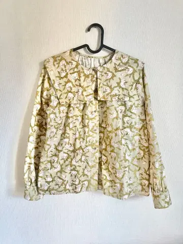 fig london 꽃무늬 긴팔 블라우스