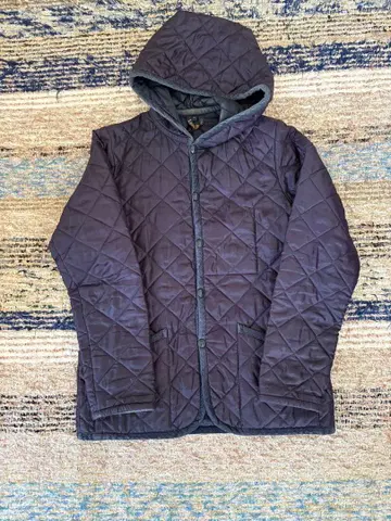 LAVENHAM 퀼팅 자켓 38 다크 퍼플