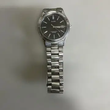 ALBA 쿼츠 손목시계 블랙