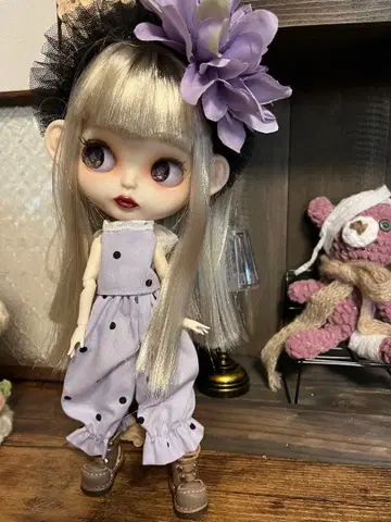 브라이스 아이시 돌 아웃핏 꽃 퍼플 세트