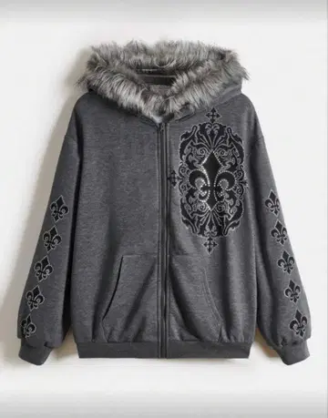 y2k 퍼 자켓 남성용 여성용 후드티