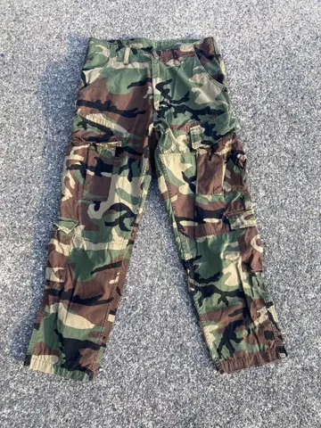 ALPHA INDUSTRIES 카고 팬츠 카모 패턴 S