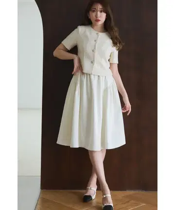 Herlipto Satin Volume Midi Skirt