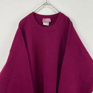 USA제 90s 헤인즈 hanes 무지 맨투맨 적자색