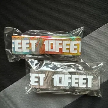 새상품 10-FEET 마블 실리콘 밴드 2025 다크 네온 2종 세트