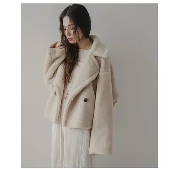 유메텐보 테디베어 숏코트 아이보리