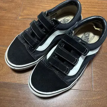 Vans 벨크로 스니커즈 블랙/화이트