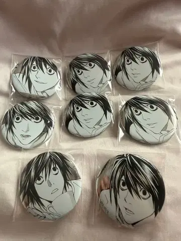 DEATHNOTE 데스노트전 최애 캐릭터 캔뱃지 L 8세트