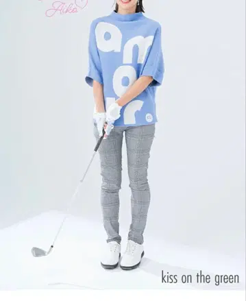 미개봉 키스 온 더 그린 색소폰 로고 스웨터