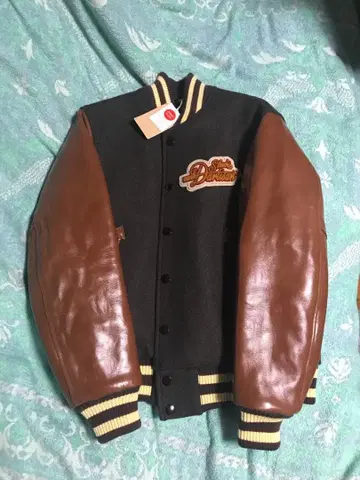 스튜디오 다치산 바시티 자켓 브라운/그레이 40