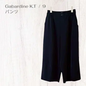 개버딘 K 와이드 팬츠 M 고급스러운 돌려입기 좋은 깔끔한
