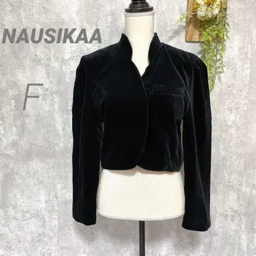 [ 프랑스제 ] 벨벳 자켓 볼레로 숏 기장 포멀 블랙 F
