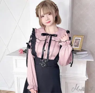 MARS 어깨 스핀들 블라우스 핑크