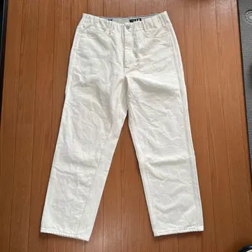 WESTOVERALL 화이트 스트레이트 데님