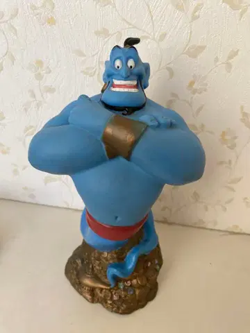 디즈니 알라딘 지니 저금통 피규어