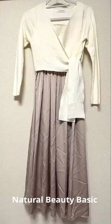 Natural Beauty Basic 니트 원피스 핑크 새상품급