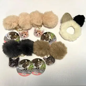 냥타마 스코트 4개 & 고양이 귀 머리끈