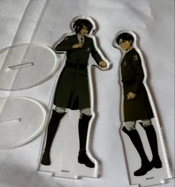 진격의 거인 TSUTAYA 아크릴 스탠드 리바이&한지 세트