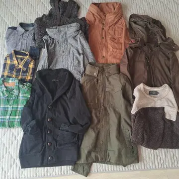 유에스 보더 아우터 및 셔츠류 묶음 판매 10벌